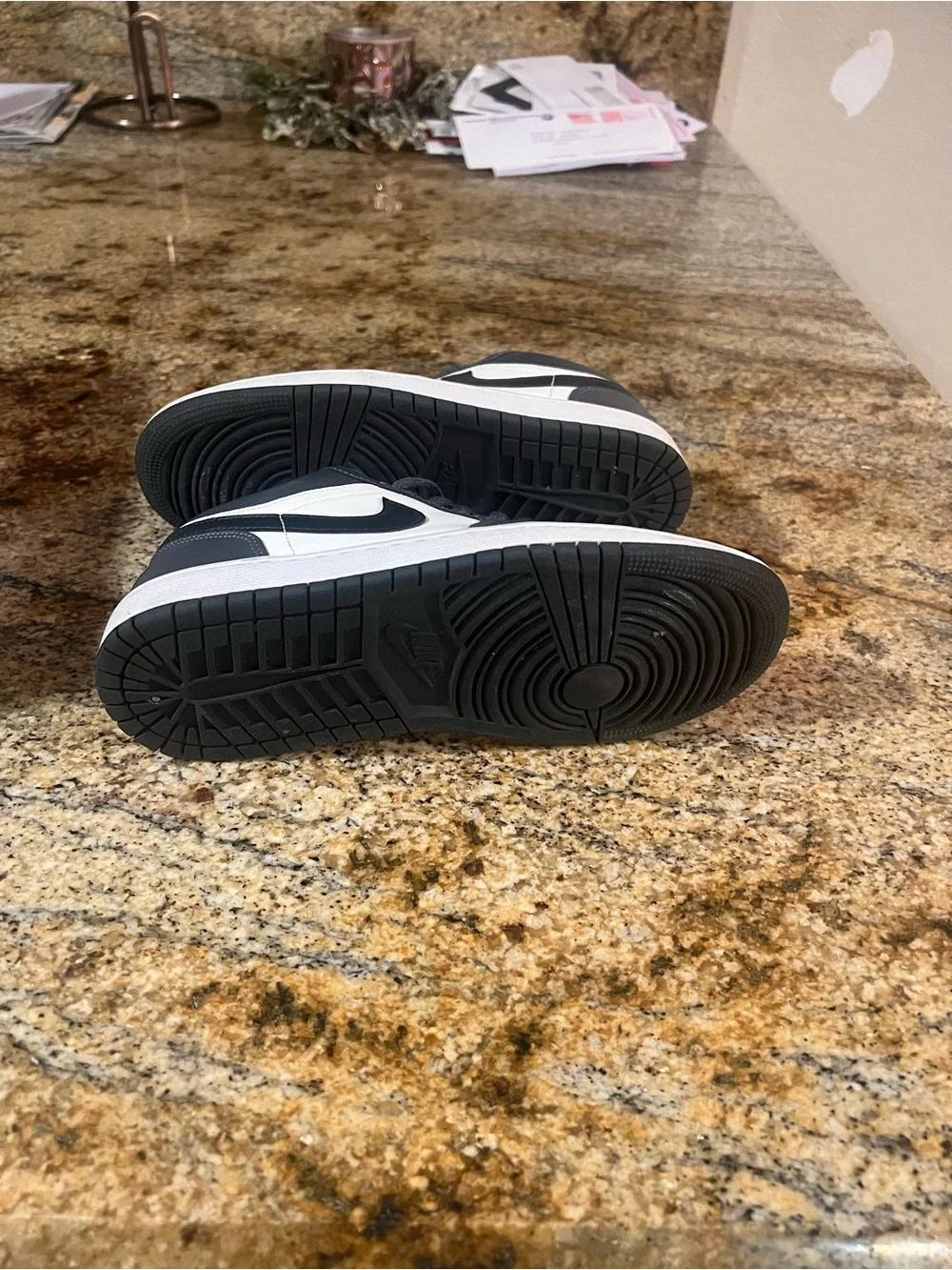 Jordan Low Top Sneakers in White and Black